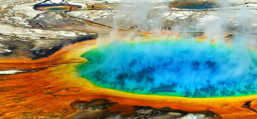 Grand Prismatic Pool at Yellowstone National Park