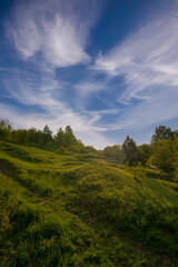 landscape with clouds