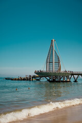 Scenic Views of Puerto Vallarta Pier in the Romantic Zone