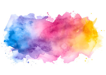 Naklejka premium Colorful Abstract Watercolor Smoke Cascade Background
