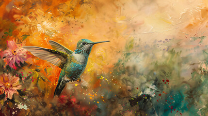 Hovering Hummingbird