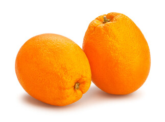 calabrian oval blond oranges path isolated on white