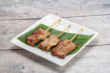 Thai cuisine - grilled pork skewer