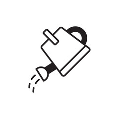 Watering Can icon design with white background stock illustration