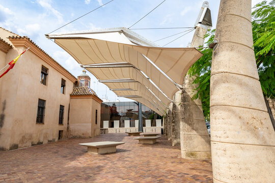 a street in Almendralejo, province of Badajoz, Extremadura, Spain