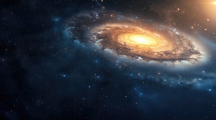 Obraz premium Spiral galaxy of Andromeda or Milky Way. Universe and deep space