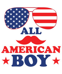 all American boy shirt design