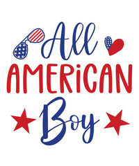 all American boy shirt design