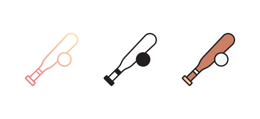 Baseball icon design with white background stock illustration