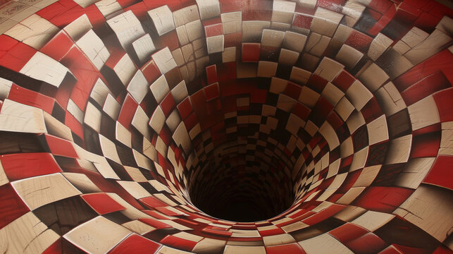 Intriguing Anamorphosis Design: A Visual Illusion Masterpiece. Generative AI