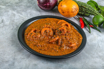 Indian cuisine - Masala with calamari