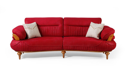 Modern sofa isolated on white background . front view