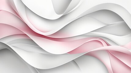  A tight shot of a pink-white backdrop featuring a wavy pattern at its base, with the bottom corner housing an inconspicuous image lowering