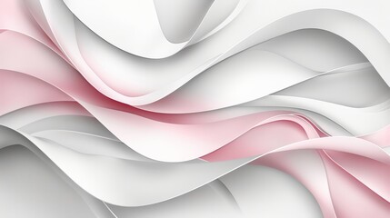 Fototapeta premium A tight shot of a pink-white backdrop featuring a wavy pattern at its base, with the bottom corner housing an inconspicuous image lowering