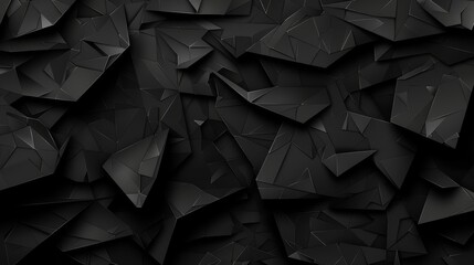  A black-and-white image of vast black paper resembling a set from a science fiction film