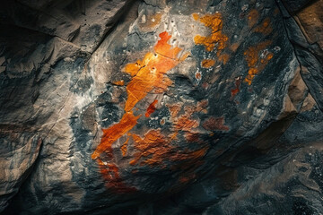 Monolithic cave art, unraveling mysteries of prehistoric civilizations.