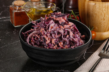 Coleslaw salad with cabbage and carrot