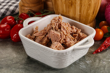 Canned tuna fish for salad