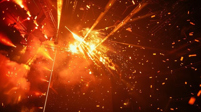 A teter symbolizing the force of the photon blasts a triumphant fanfare to the awe of the audience.