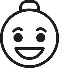 Fototapeta premium blush emoji, icon