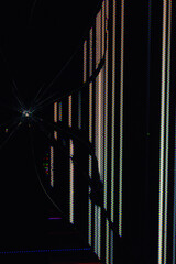 Broken tv screen