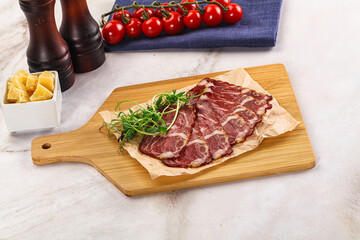 Italian pork sausage - prosciutto crudo