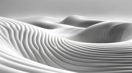 Obraz premium A black-and-white photo of a wave-like pattern on a body of water