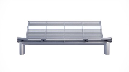 Illustration of chair design with modern and elegant style, using wood and iron materials, suitable to fill the interior of the house