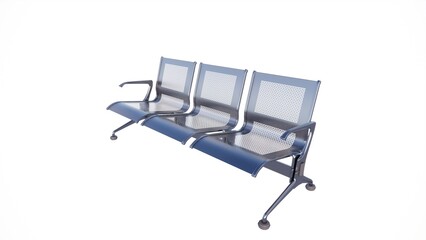 Illustration of chair design with modern and elegant style, using wood and iron materials, suitable to fill the interior of the house