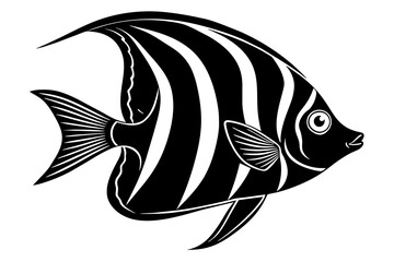 angelfish vector silhouette illustration