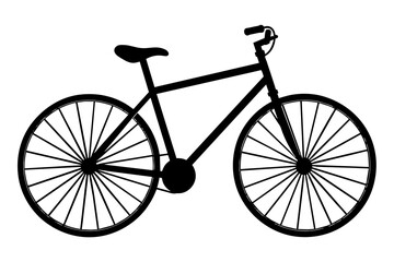 bicycle vector silhouette illustration