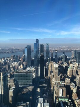 The skyscraper building in the city of New York