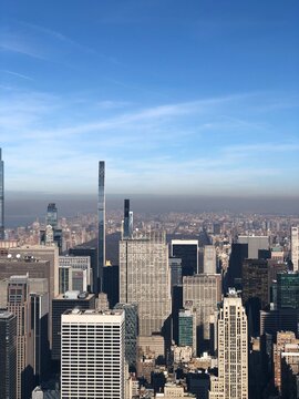 The skyscraper building in the city of New York