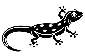 gecko vector silhouette illustration