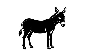 mule vector silhouette illustration