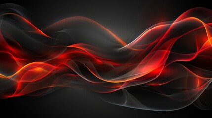  Black backdrop featuring a red-orange wave of smoke in its center Repeated
