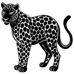 a-black-leopard-silhouette-on-a-white-background