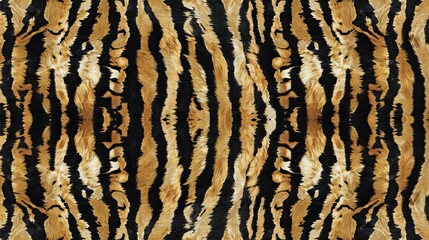 Background featuring a strip of tiger skin print.