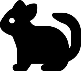 Skunk Icon, Animal Solid Icon