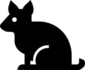Possum Icon, Animal Solid Icon