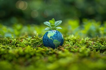 Earth Green Plant Environmental Protection Concept