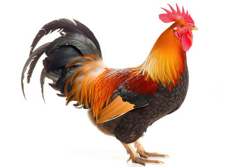 Fototapeta premium A red and white striped box of popcorn is filled with popcorn