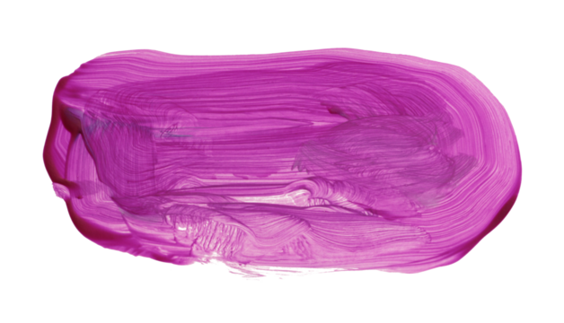 PNG Art Oil and Acrylic smear painting blot elements. Abstract texture violet lilac color brushstroke stain isolated on transparent background.