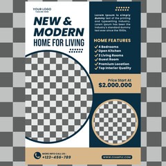 home listing property agency design flyer template business corporate agent property