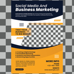 Digital Marketing Social Media Post Template Social Banner flyer Template, web post design, banner ads vector design