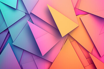 Obraz premium A colorful background made of triangles