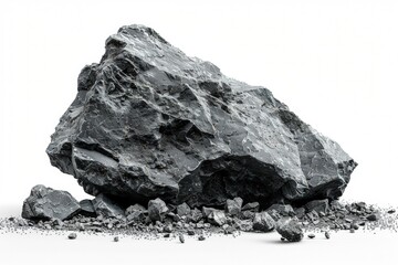 mineral stone isolated on white background