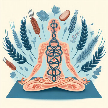 yoga, meditaci&oacute;n, mujer, silueta, loto, vector, ilustraci&oacute;n, zen, carroceria, ejercicio, chacras, s&iacute;mbolo, espiritual, actitud, religiones, relajacion, relaja, paz, espiritualidad, gente, salud, senta