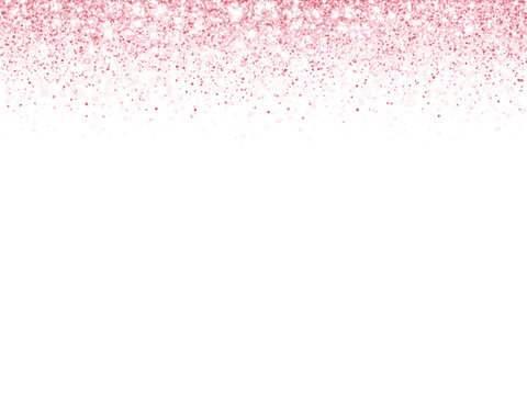 Pink glitter lights background. Sparkling glittering rain effect. Luxury frame for mother's day, Valentine, wedding, birthday party.