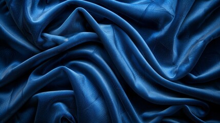 Fototapeta premium velvet fabric trends, sumptuous navy blue velvet fabric texture, a luxurious and elegant choice for interior design projects